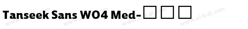 Tanseek Sans W04 Med字体转换 Tanseek Sans W04 Med字体转换
